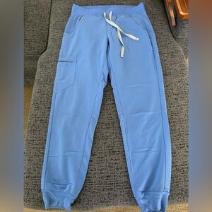 Light Blue Figs Jogger Scrubs